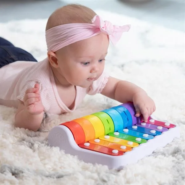 Дитячий ксилофон Fat Brain Toys різнокольоровий 30х22 см