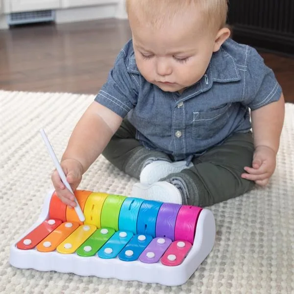 Дитячий ксилофон Fat Brain Toys різнокольоровий 30х22 см