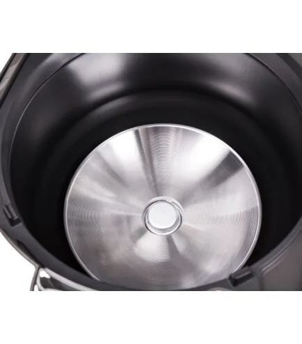 Мультиварка Tefal з технологією Fuzzy Logic, потужність 750 Вт, об'єм чаші 5 л, електронне управління, пластиковий корпус, сірого