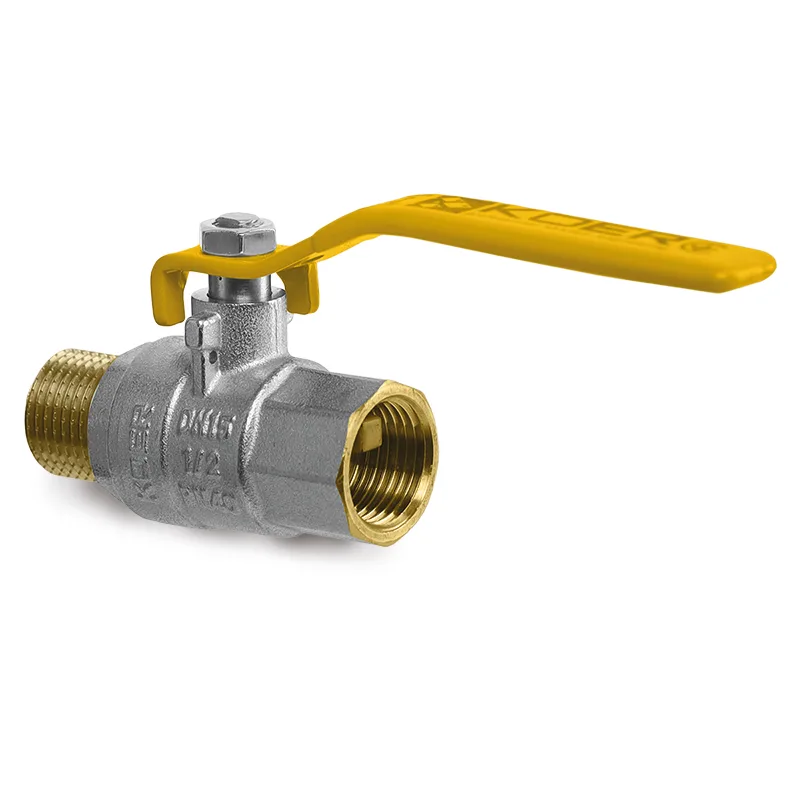 Кран шаровой Koer латунь 3/4" стальной для газа