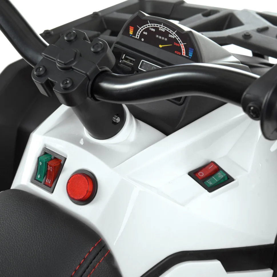 Дитячий електроквадроцикл Bambi Racer шкіра 103х70х71 см коричневий