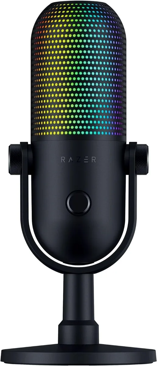 Мікрофон геймінговий Razer Seiren V3 Chroma, Uni, RGB, USB-A, 2м, чорний