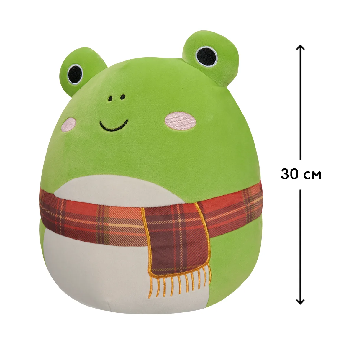 М'яка іграшка Squishmallows поліестер 30 см зелена жабка Венді
