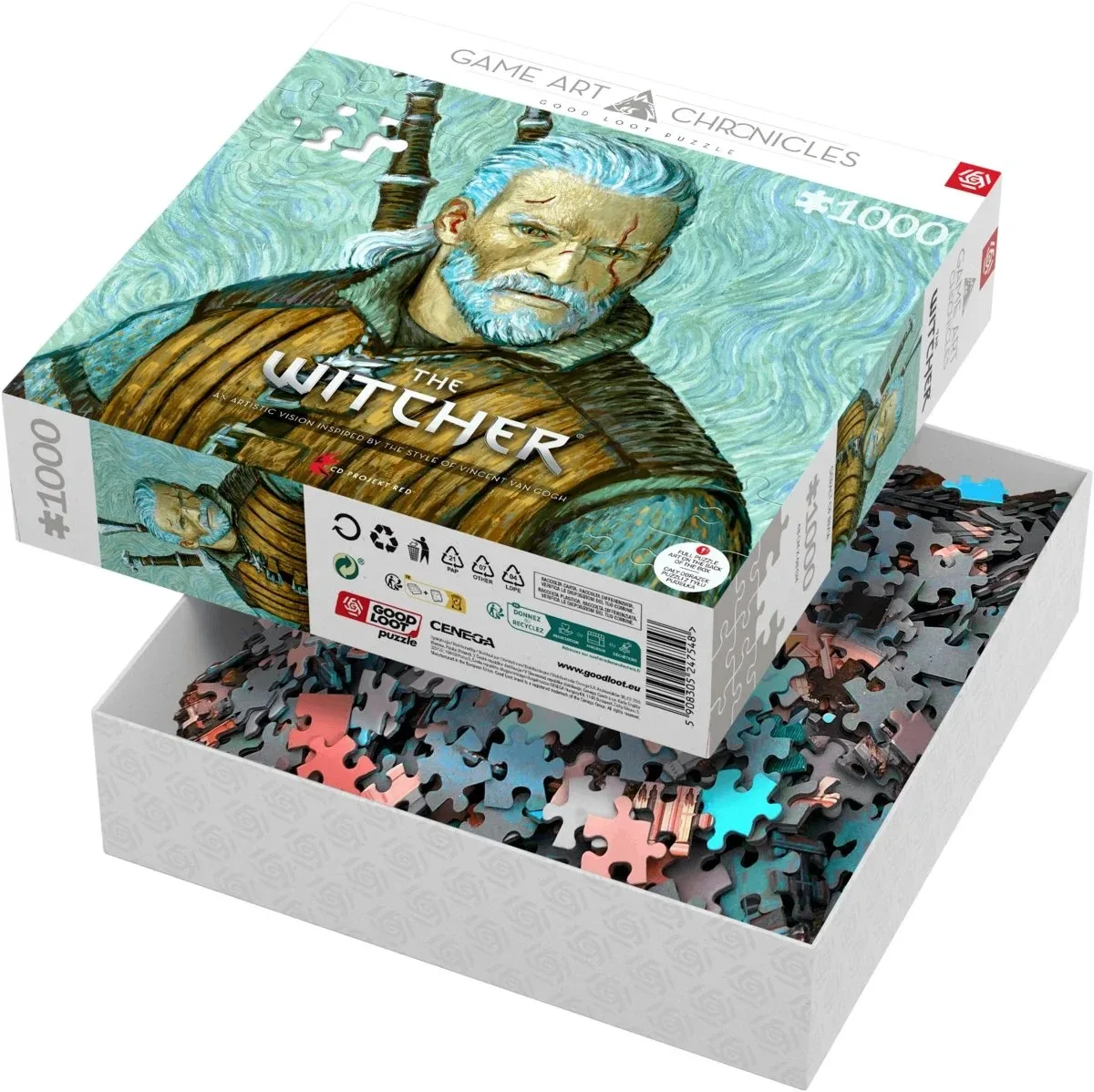 Пазл GoodLoot The Witcher Geralt of Rivia & Vincent van Gogh 1000 ел.
