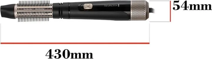 Фен-щітка Remington Dry  Style Care, 1000Вт, 2 режиму, іонізація, холодний обдув, чохол, керамічне покриття, чорний з золотими еле