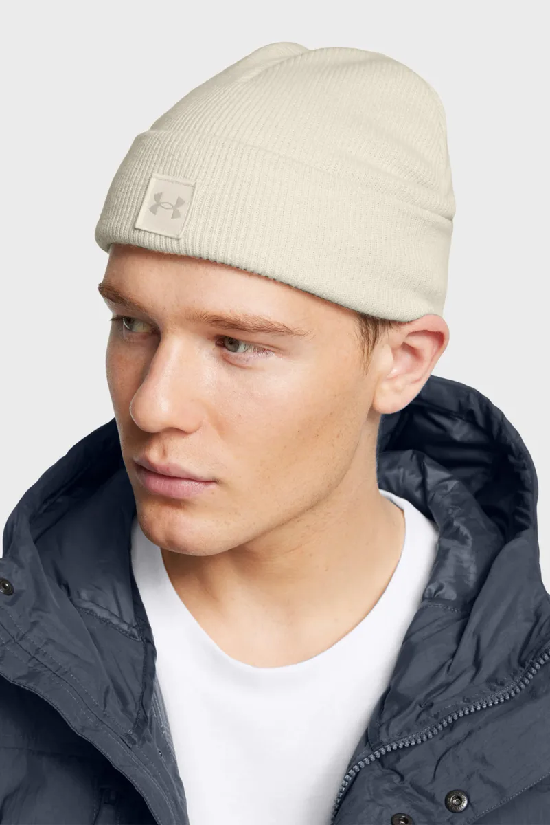 Шапка Under Armour 100% акрил OSFM бежевий чоловічий
