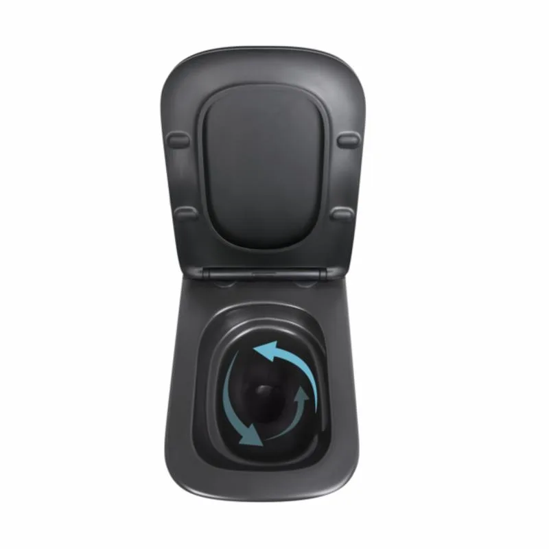 Унітаз підвісний Qtap Tern New Ultra Quiet 490x365x325 мм кераміка чорний