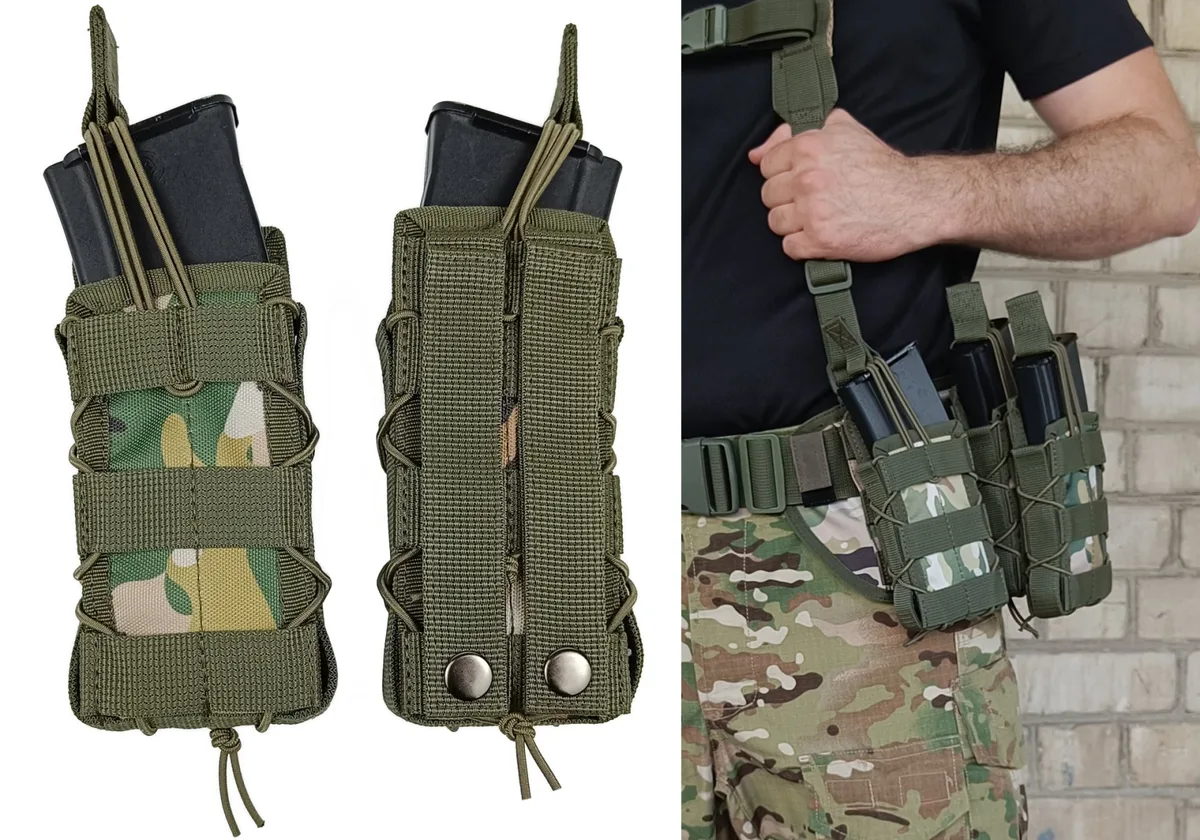 Підсумок під магазин АК РПК одинарний Cordura 1050 30 см мультикам