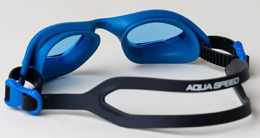 Окуляри для плавання Aqua Speed TPE OFSM сині чорні