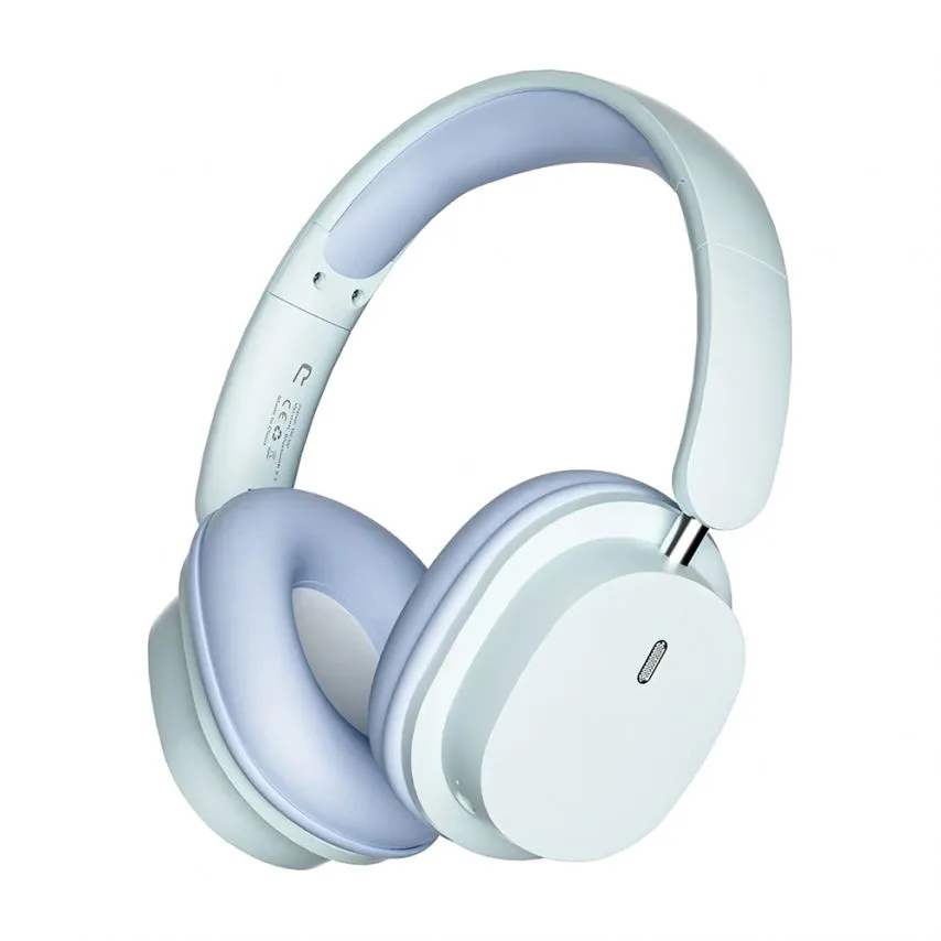 Наушники Bluetooth SY-T2 PC+ABS 40 мм Голубые