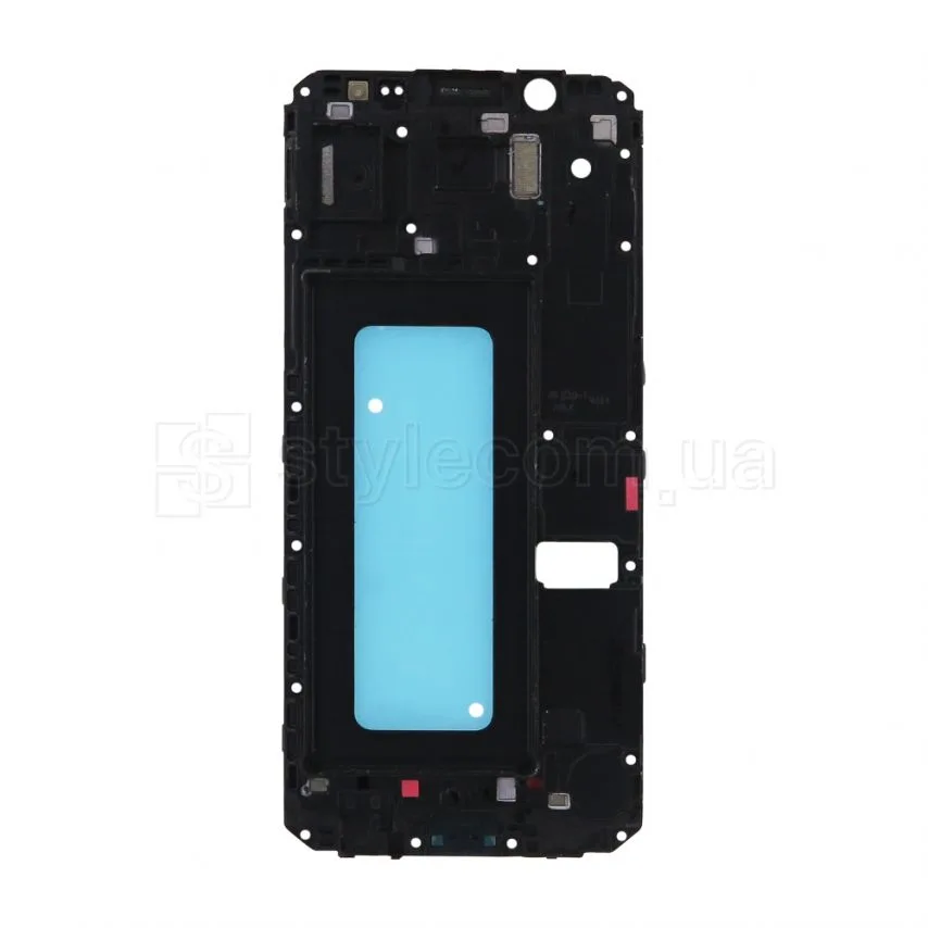 Рамка дисплея Samsung Original Quality черная с проклейкой для Galaxy J6/J600 2018.
