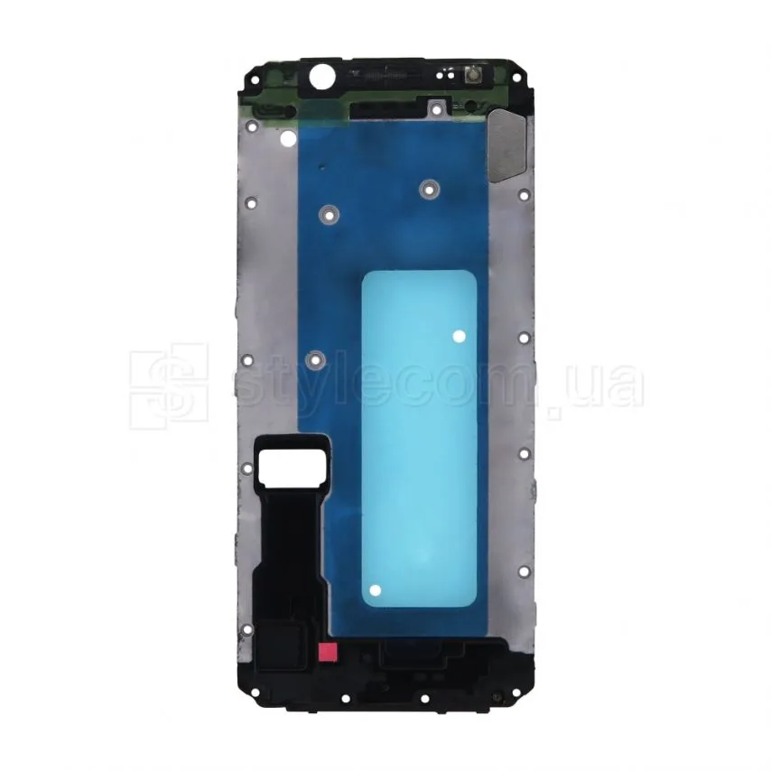 Рамка дисплея Samsung Original Quality черная с проклейкой для Galaxy J6/J600 2018.