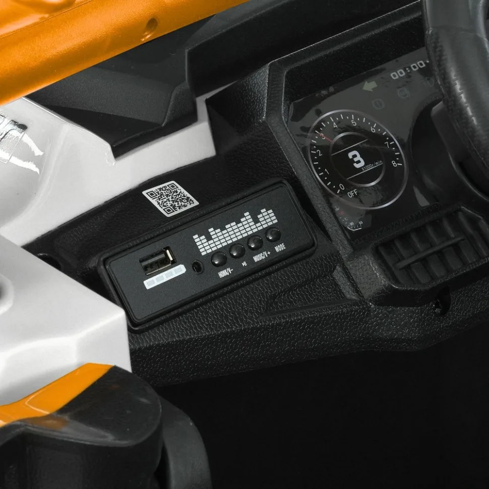 Детский электромобиль Bambi Racer джип экокожа 103 см чёрный