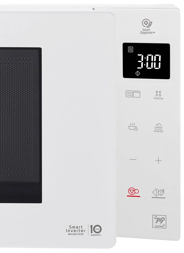 Мікрохвильова піч LG Соло 23 л Білий 1000 Вт Сенсорне управління
