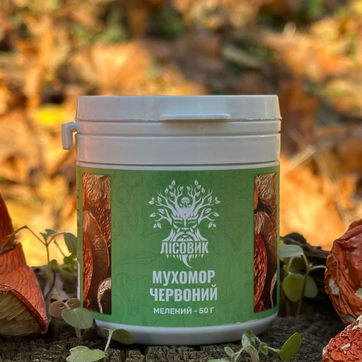 Капелюшки мухомора червоного, мелені 50 г