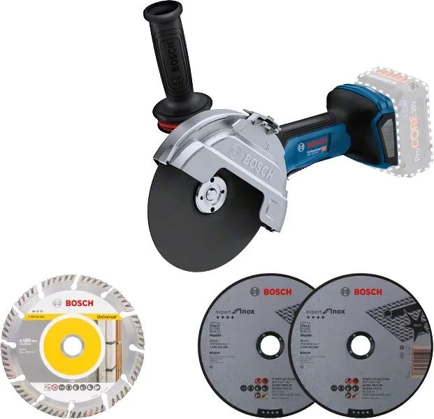 Аккумуляторная угловая шлифмашина Bosch Professional GWS 182P, 125 мм, 18 В, 2800-9000 об/мин, 1,7 кг, без аккумулятора и зарядного устройства