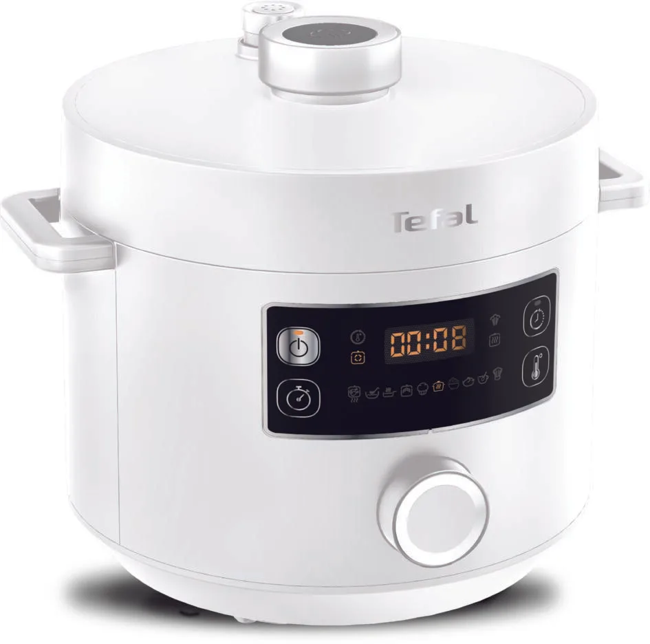 Мультиварка-скороварка Tefal пластик 5л біла 915Вт 10 програм