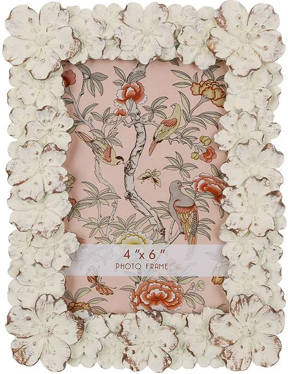 Фоторамка Montacute Flowers білий антик 10x15 см