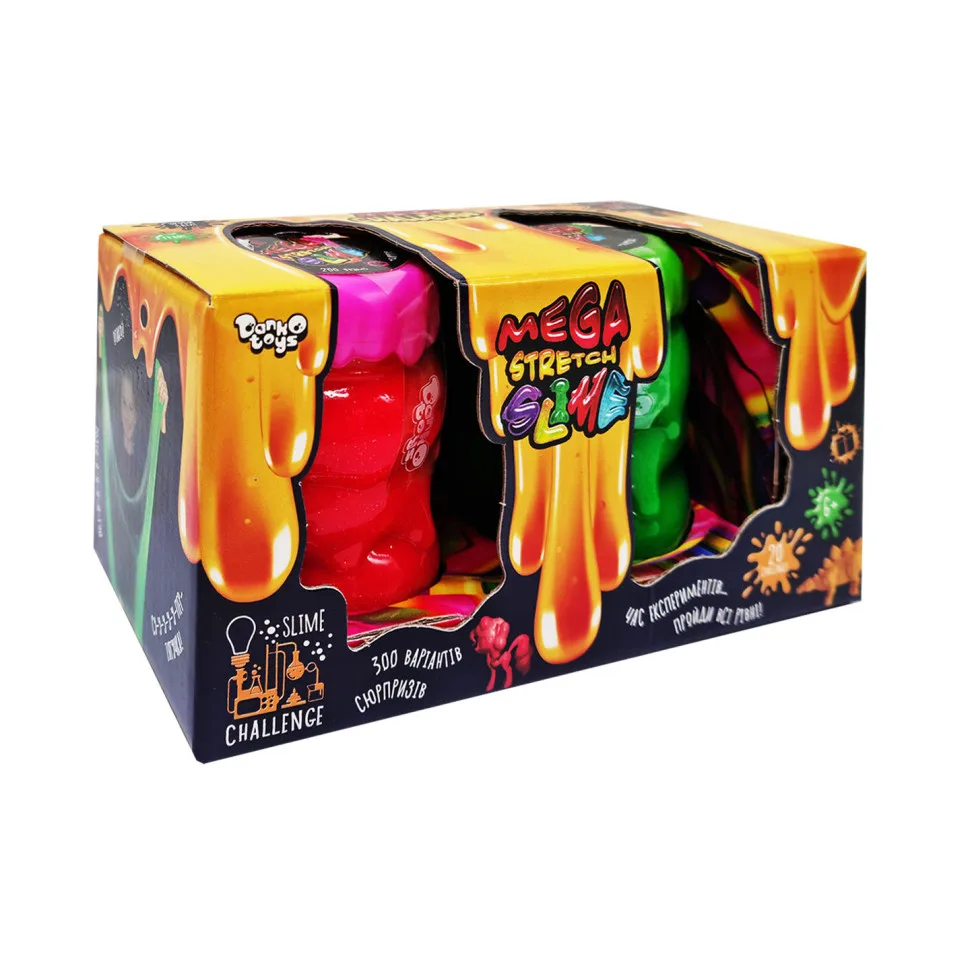 В'язка маса Danko Toys полімерна 2 банки 17,5х9,5х8,5 см флуоресцентна