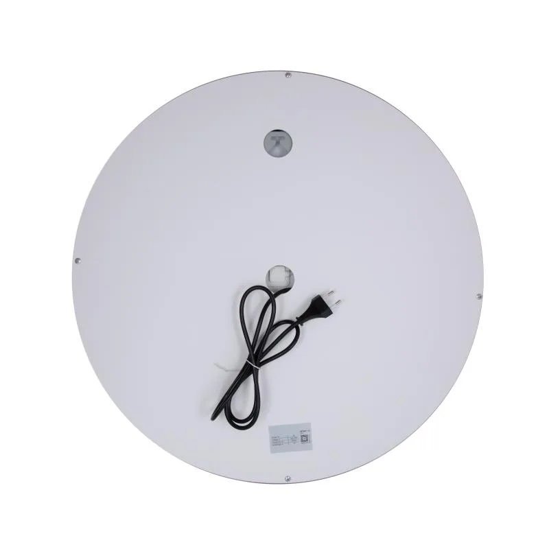 Дзеркало Qtap MI6 з LED-підсвічуванням антизапотіванням 600х600 мм алюміній горизонтальне