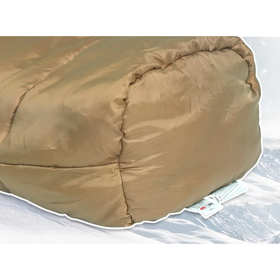 Спальный мешок с капюшоном Naturehike, полиэстер, 210х80 см, коричневый.