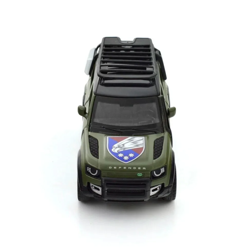 Автомодель металлическая 1:43 Land Rover Defender 110 Зеленая 25 ОПДБр ProDobro