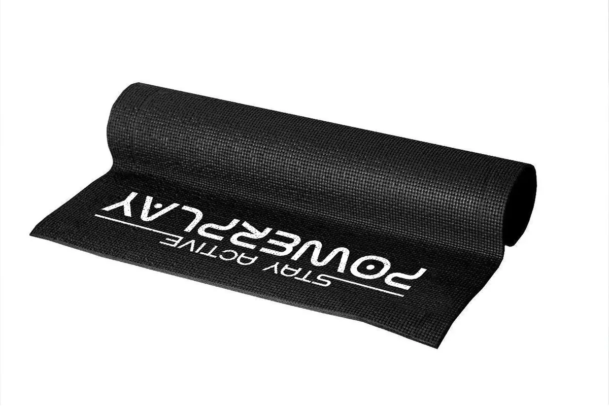 Килимок для йоги Active Point ПВХ 173х61 см Чорний 6 мм