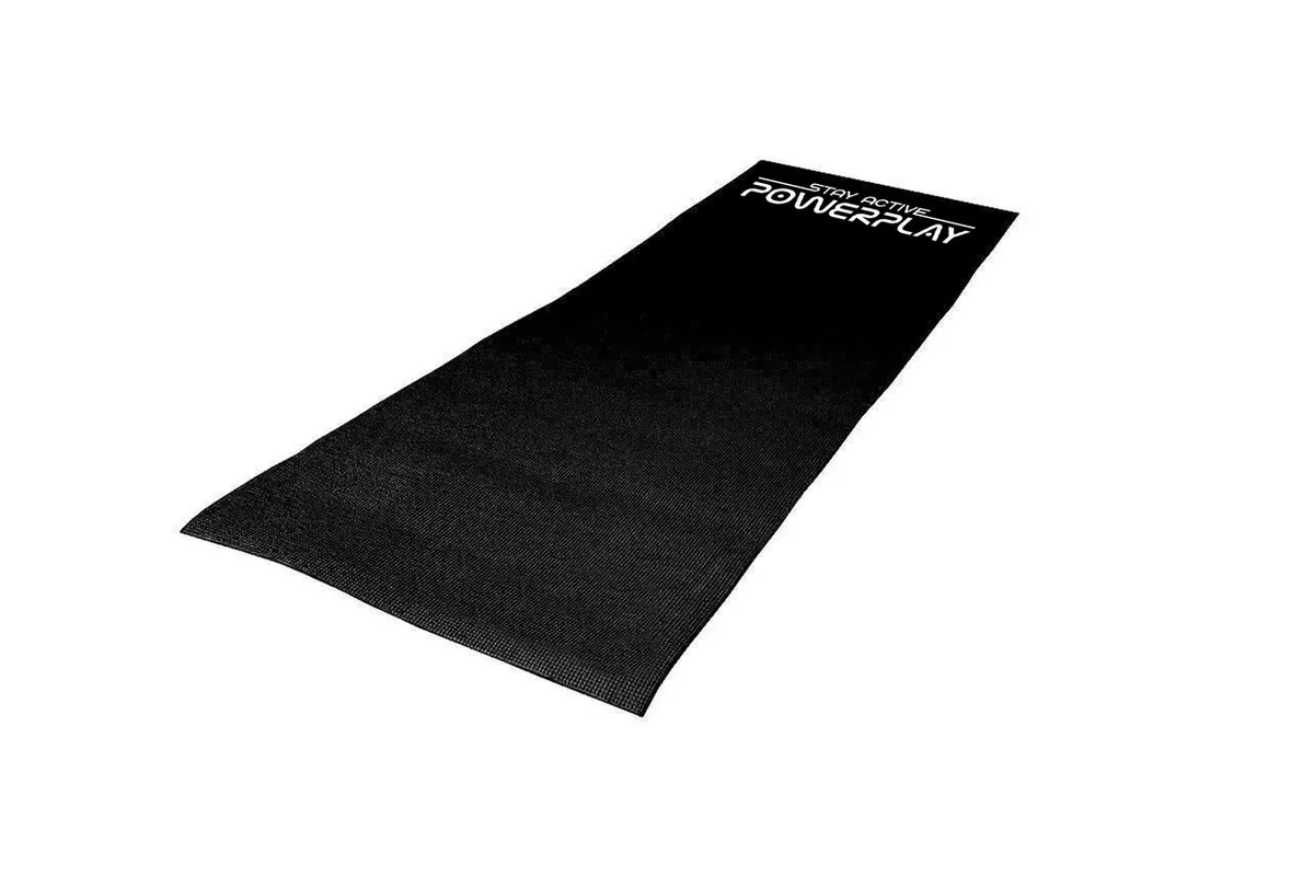 Килимок для йоги Active Point ПВХ 173х61 см Чорний 6 мм