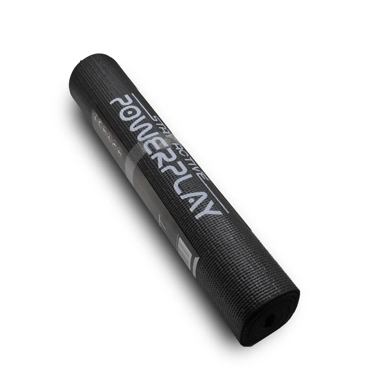 Килимок для йоги Active Point ПВХ 173х61 см Чорний 6 мм