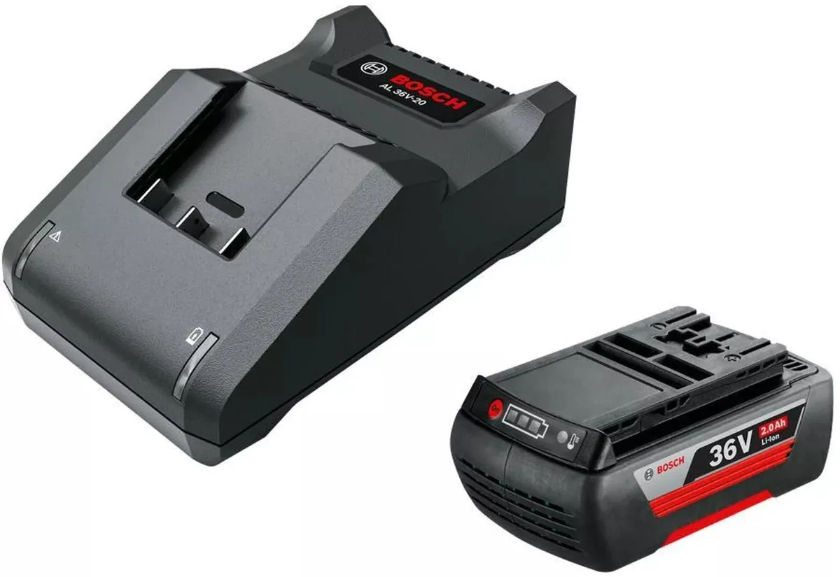 Акумулятор і зарядний пристрій Bosch GBA 36V 2.0Ah для садової техніки електроживлення енергія