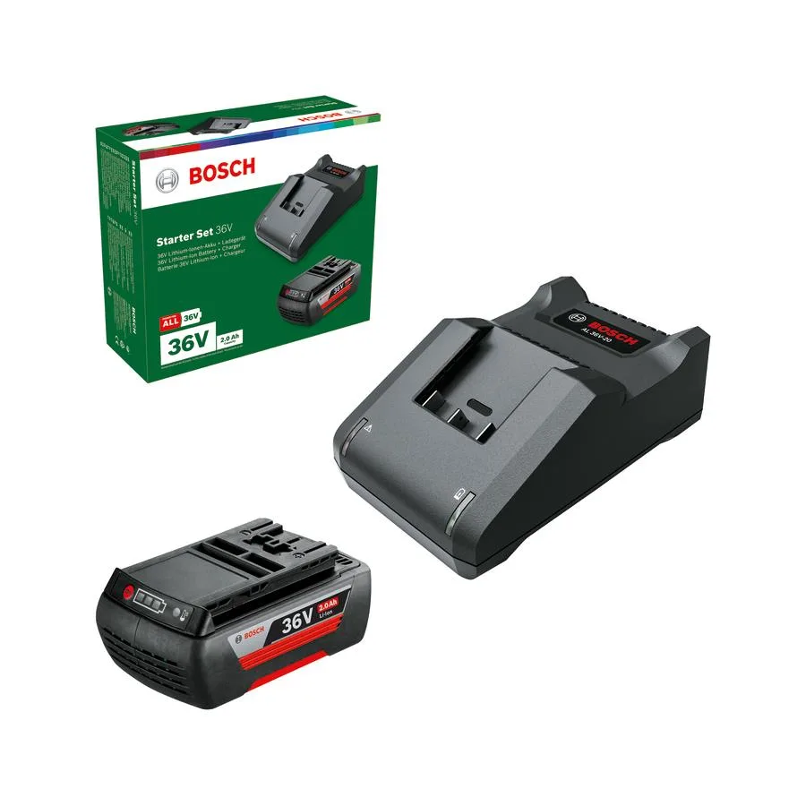 Акумулятор і зарядний пристрій Bosch GBA 36V 2.0Ah для садової техніки електроживлення енергія