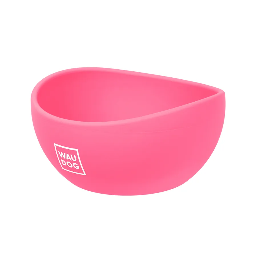 Миска WAUDOG Silicone 250 мл силіконова 125 мм рожевий