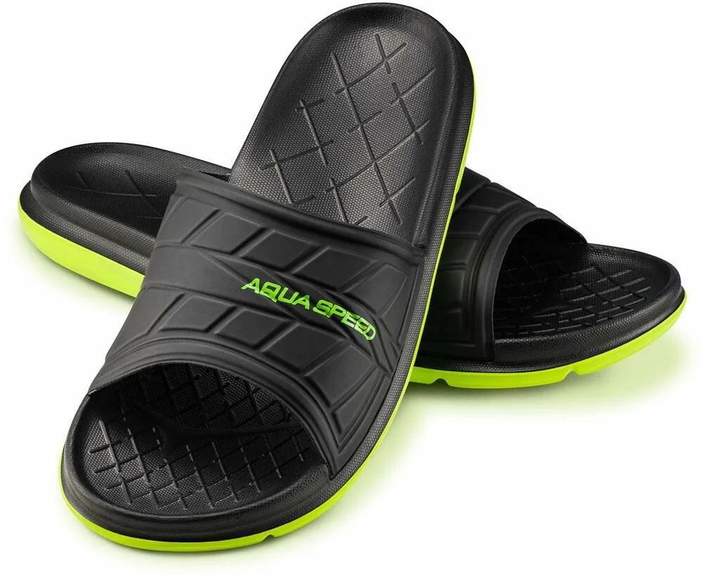 Шлепанцы AQUA SPEED EVA 37 черный желтый мужские