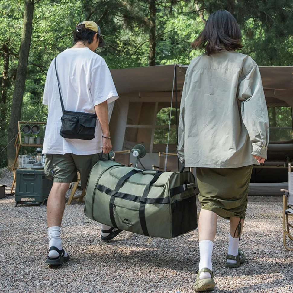 Сумка-баул Naturehike полиэстер 72х35х35 см черная 88 л