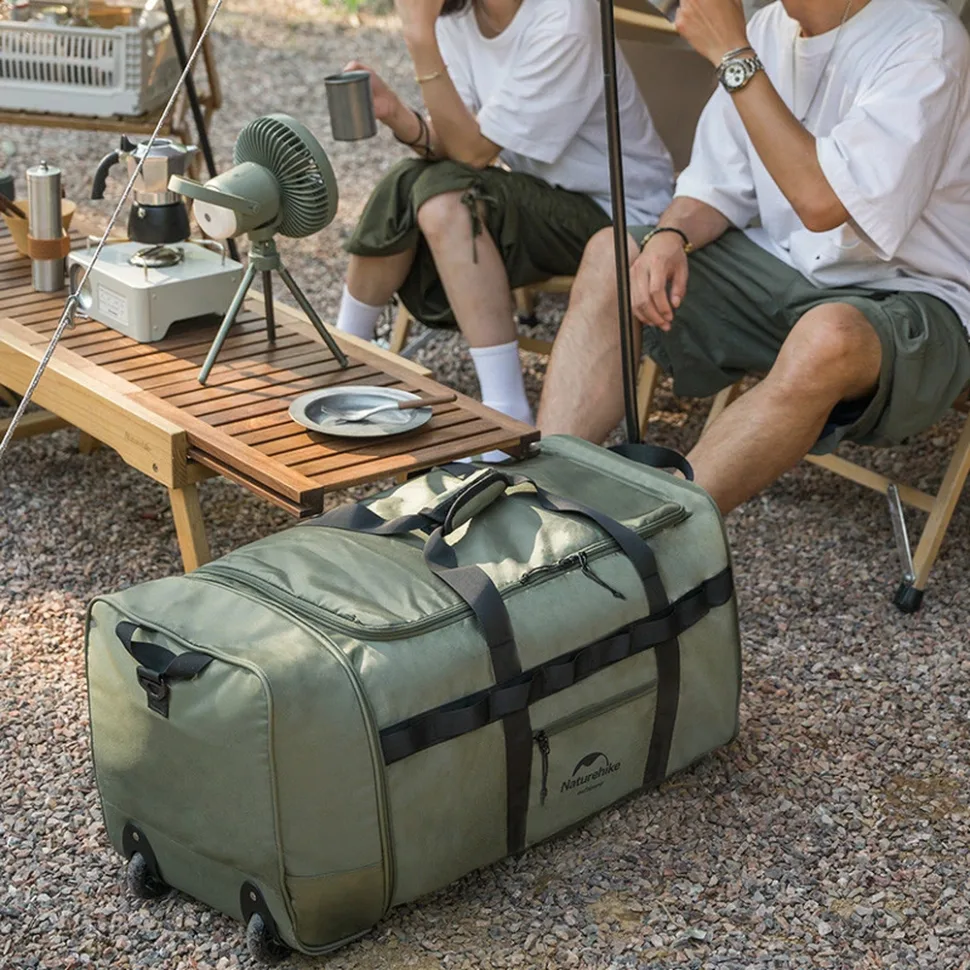 Сумка-баул Naturehike полиэстер 72х35х35 см черная 88 л