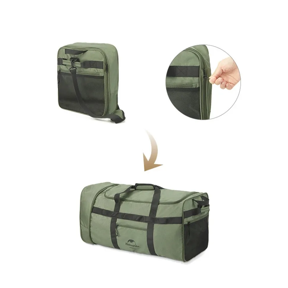 Сумка-баул Naturehike полиэстер 72х35х35 см черная 88 л