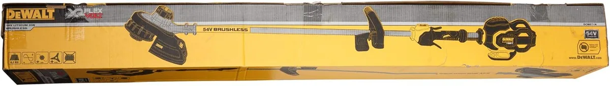 Акумуляторний садовий тример DeWALT 54В, 38 см, 4.6 кг (без батареї та зарядного пристрою)