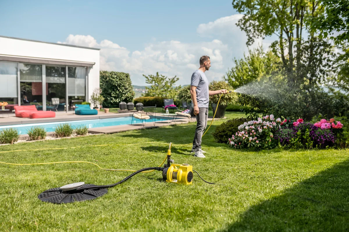 Садовий насос Karcher BP 4.500, 550 Вт, продуктивність 4.5 м3/год, максимальна висота подачі 36 м, глибина всмоктування 8 м, вага