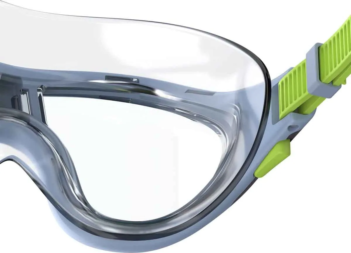 Окуляри для плавання SPEEDO силіконові One Size прозорі сірі зелені