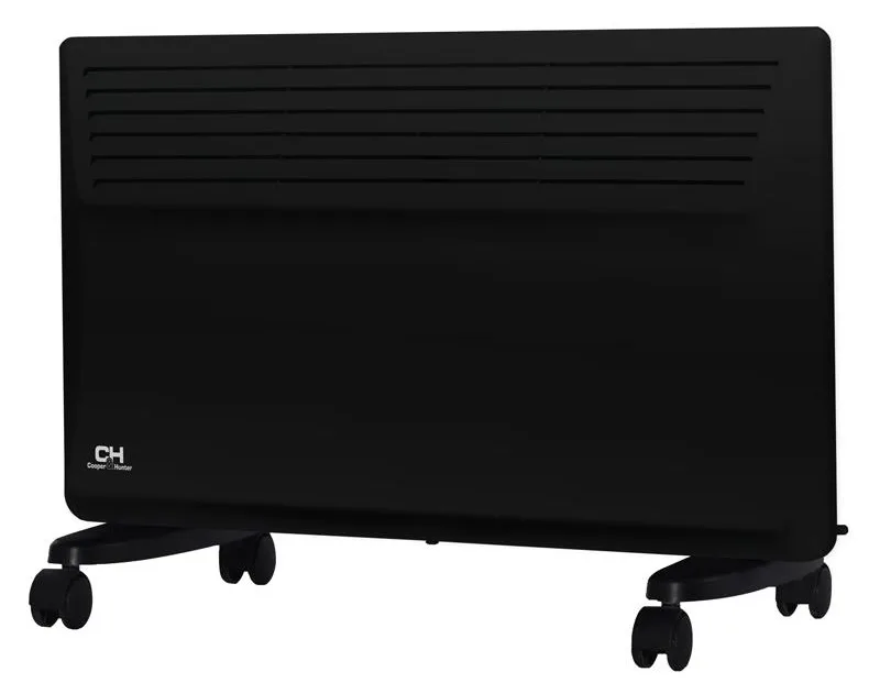 Електричний конвектор CooperHunter Domestic Black CH-1500ED, 1500 Вт, для приміщень до 20 м2, ступінь захисту IP24, з електронним