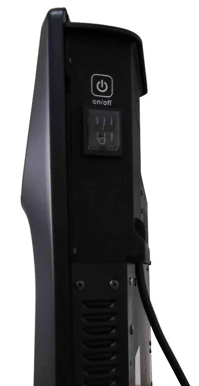 Електричний конвектор CooperHunter Domestic Black CH-1500ED, 1500 Вт, для приміщень до 20 м2, ступінь захисту IP24, з електронним