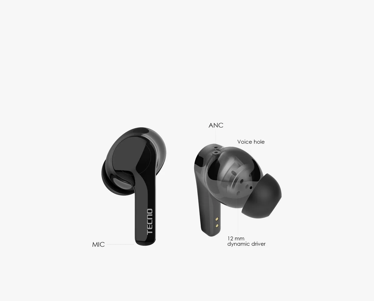 Наушники TECNO Hipods H3 Black