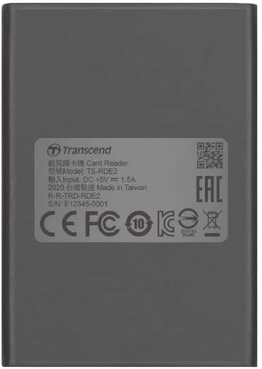 Картридер Transcend USB 3.2 Type-C > CFexpress Type B Серый