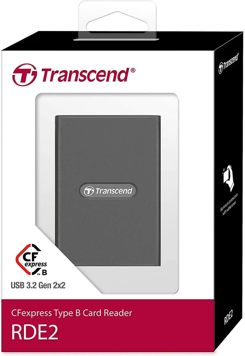 Картридер Transcend USB 3.2 Type-C > CFexpress Type B Серый
