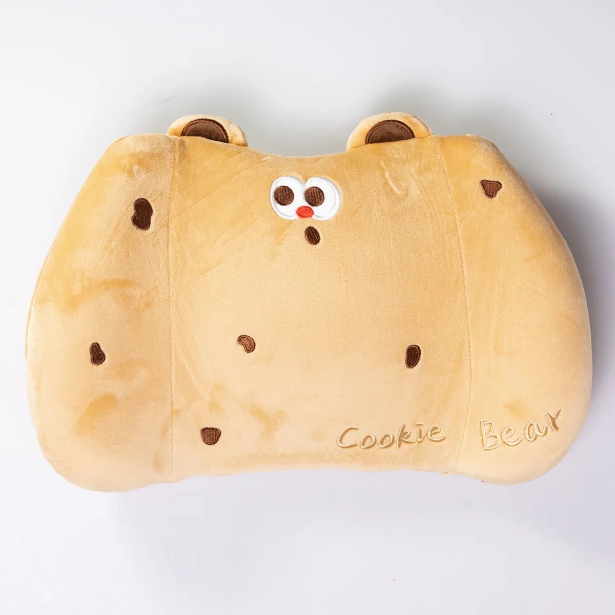 Подушка для попереку Cookie Bear плюш-велюр 37х25х10 см бежевий