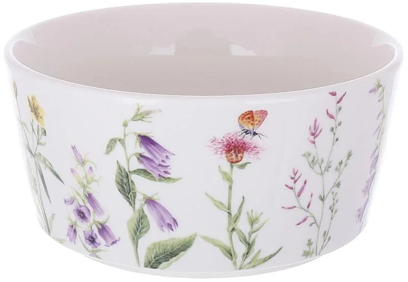 Набір 2 фарфорових салатників BonaDi 15х7,5 см Floral білий