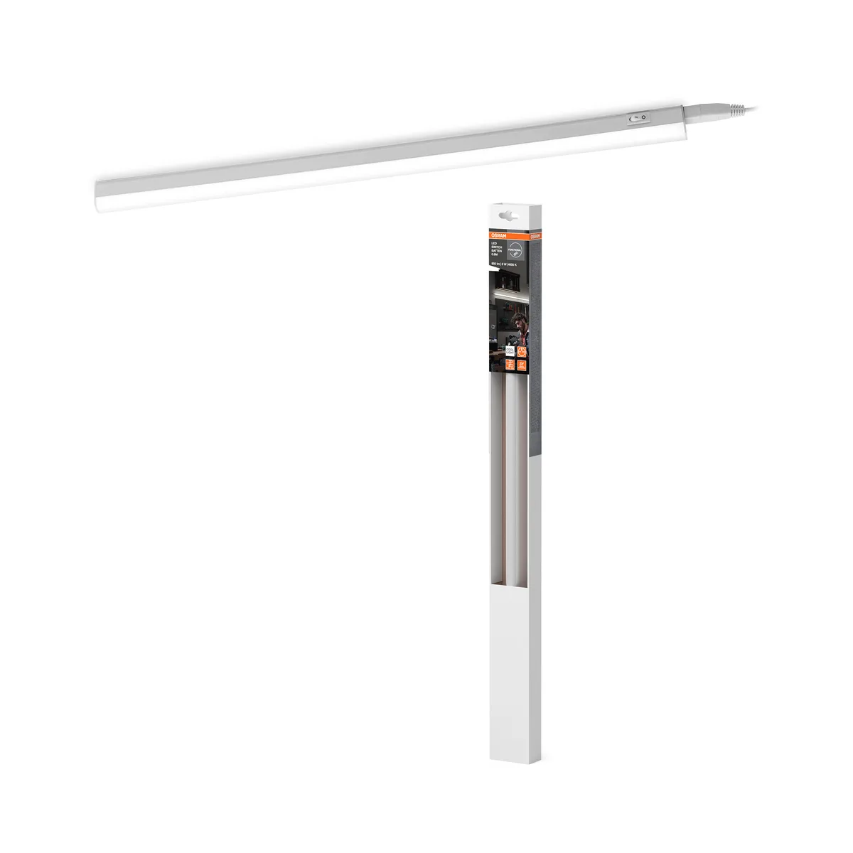 Світильник лінійний OSRAM SWITCH BATTEN 600мм 8Вт 900Лм 4000К білий