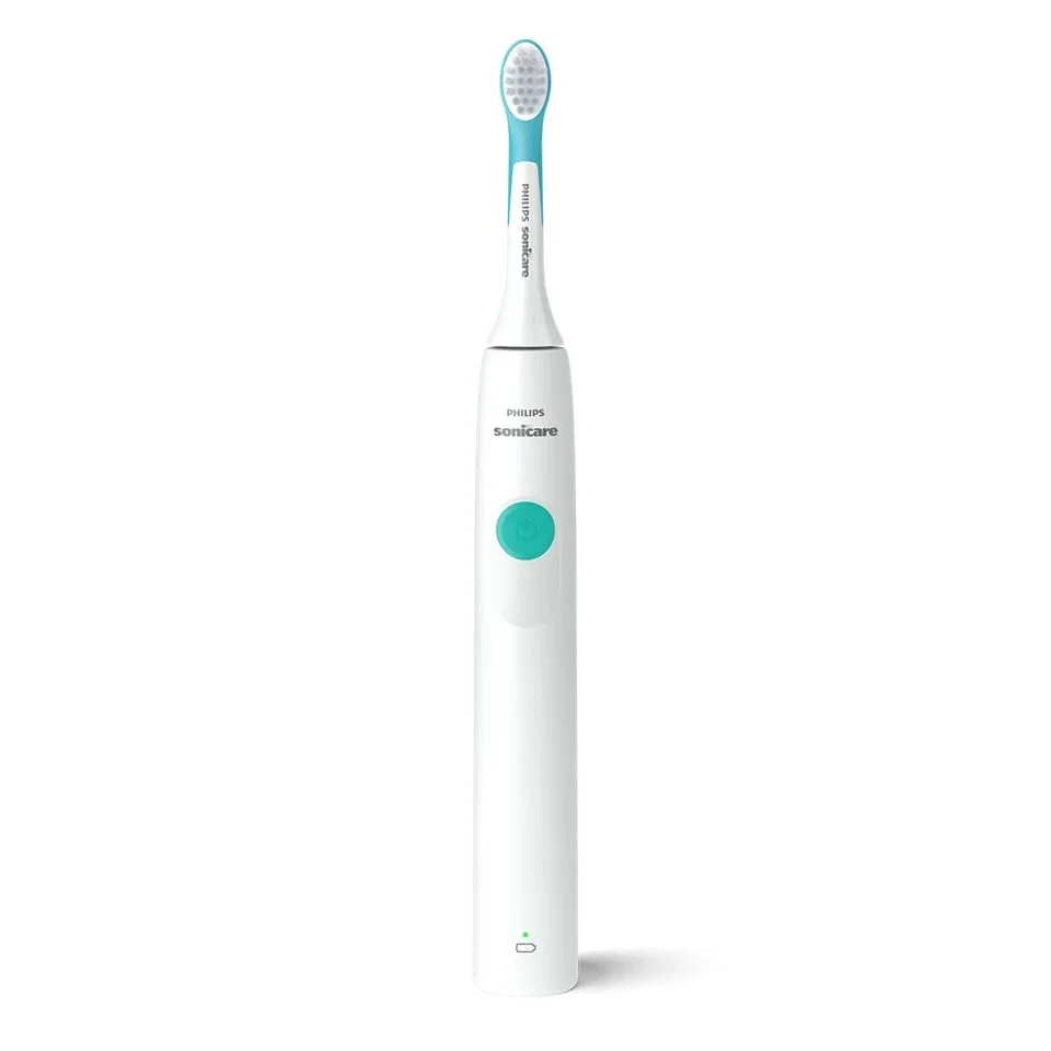 Електрична зубна щітка Philips Sonicare для дітей, 1 насадка, 2 набори наклейок, біла.