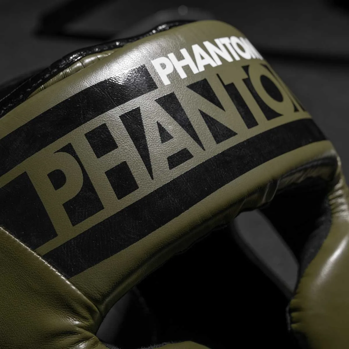 Боксерський шолом Phantom PU-шкіра універсальний зелений