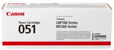 Тонер-картридж Canon 051 LBP162dw/MF269dw/267dw/264dw Black (1700 стор)